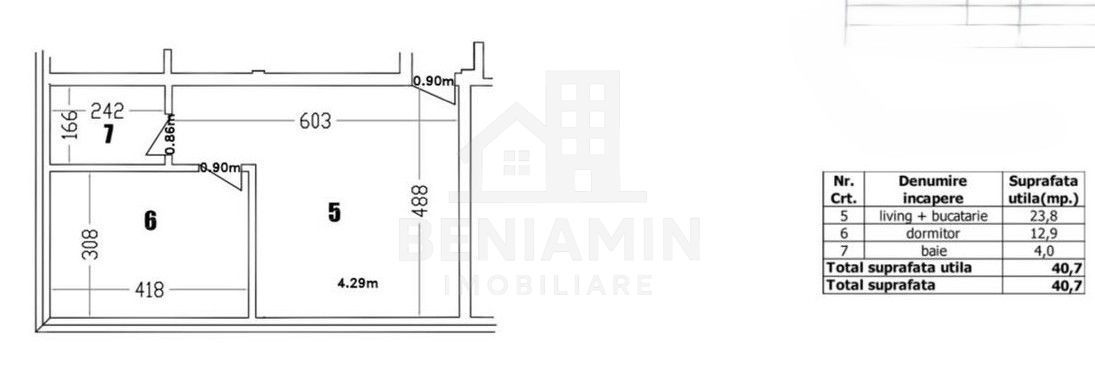 Studio-Bloc 2025-Etaj3-Incalzire In Pardoseala-Gradina Botanica-Liber - Schiță 6