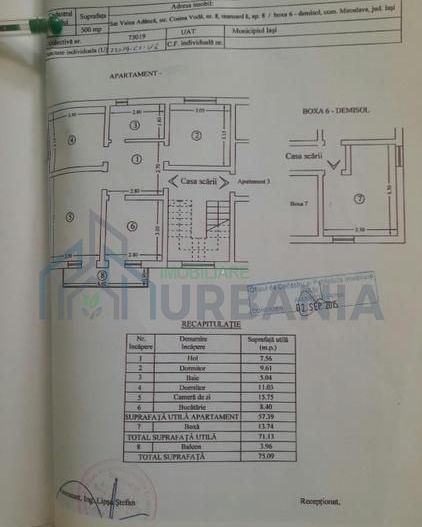 Apartament 3 camere decomandate în Valea Adâncă, lângă Hotel Capitol, cu boxă și 2 locuri de parcare - Poză 8