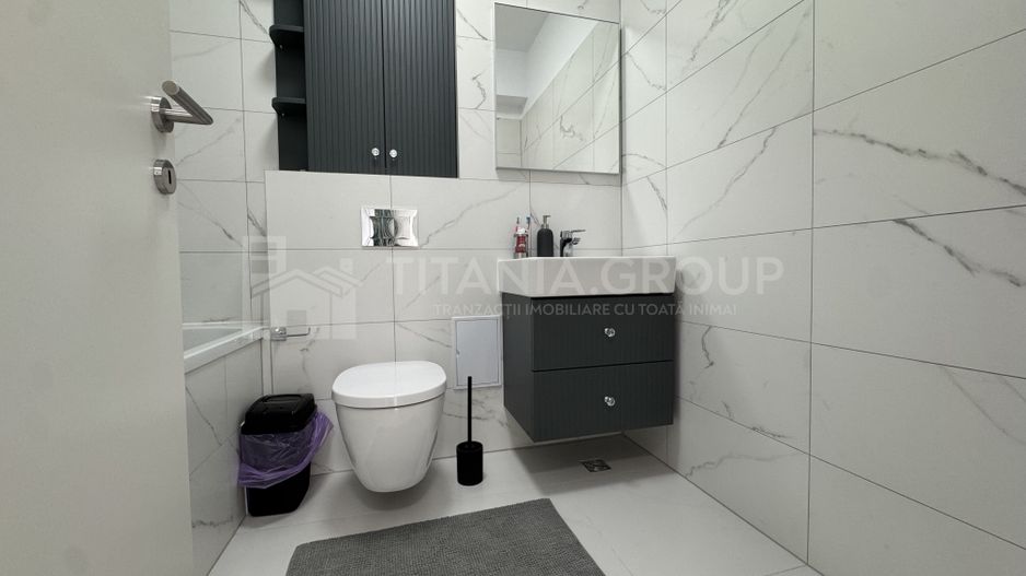 PRIMA INCHIRIERE Apartament modern 3 camere, 2 bai, parcare, Casa Nobel Coresi - Poză 12