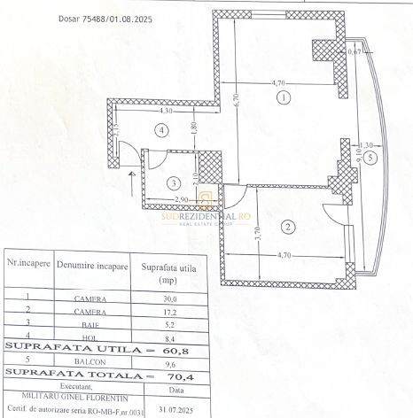 Apartament cu 2 camere, 70 mp, mobilat si utilat, Sun Plaza Mall - Poză 17