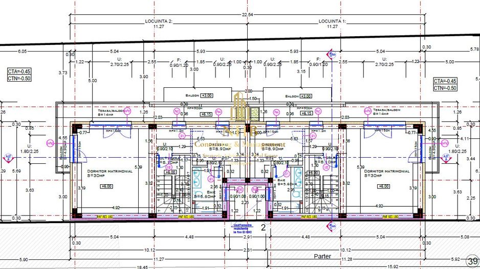Vând vila în duplex 4 camere, 3 dormitoare, 4 bai, 2 locuri parcare - Poză 15