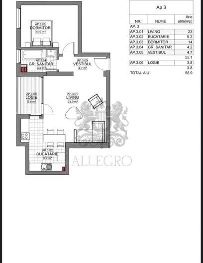 2 Camere | Bloc Nou 2025 | Strada Viitorului | Metrou Obor - Schiță 9