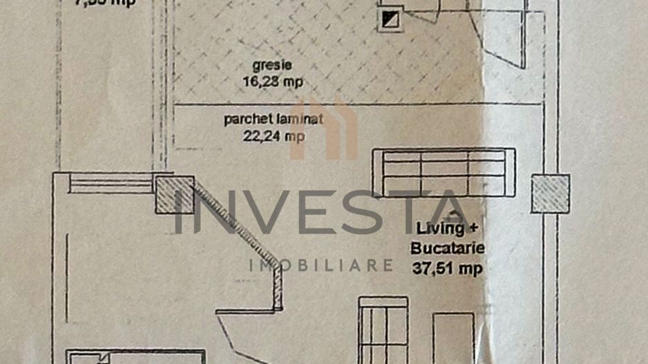 2 camere Marasti – Str. Bucuresti, aproape de The Office - Schiță 6