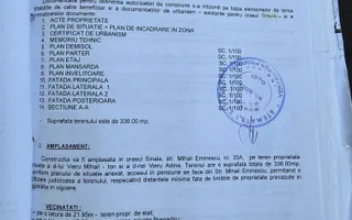 Teren 338mp, cu proiect bloc garsoniere D+P+E+M - Sinaia - Poză 14