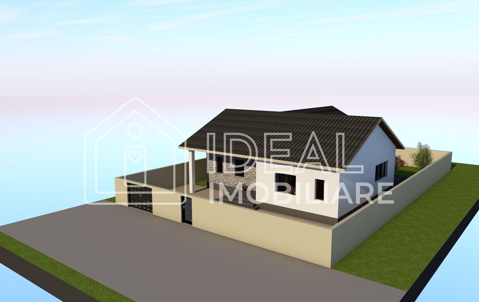 Casa Individuala pe un singur nivel cu 400 mp de teren, in Selimbar - Poză 2