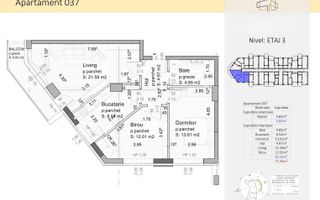 Apartament cu 3 camere, Tractoru, Brasov - Poză 2