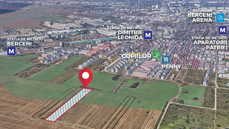 Lot de teren, Popesti-Leordeni, metrou Berceni, ideal investitie - Poză 1