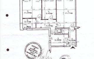 3 Camere - 65MP | Credit | Reabilitat | Renovat | Lujerului - Schiță 9