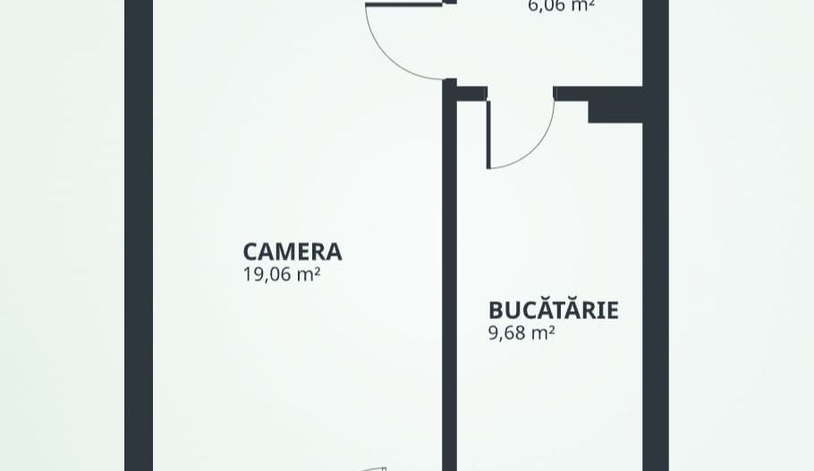 Apartament cu 1 camera,et.3, 46.6mp-Tatarasi-86500euro - Poză 6