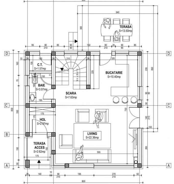 Casa noua, P+M, 4 camere, terasa, teren 500 m2, central, Cornu - Poză 6
