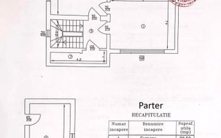 Vanzare apartament 3 camere (E1+M) in Vila (S+P+E1+M) - Teiul Doamnei - Schiță 26