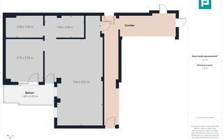 Apartament 2 camere, Iosia 65.92mp - Poză 2