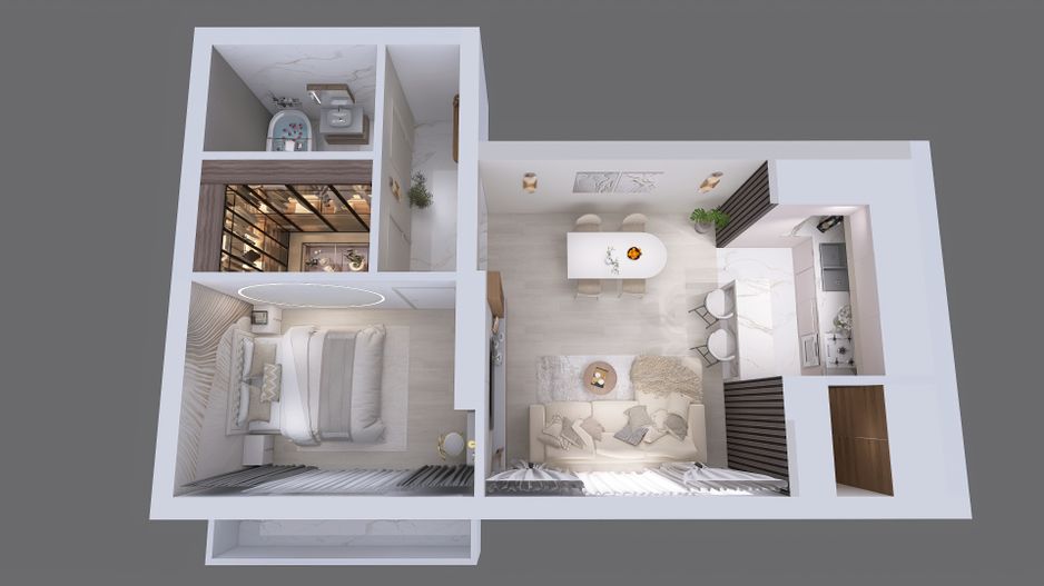 Apartament de vanzare 2 camere | Bragadiru Cartierul Latin Ghencea - Poză 11