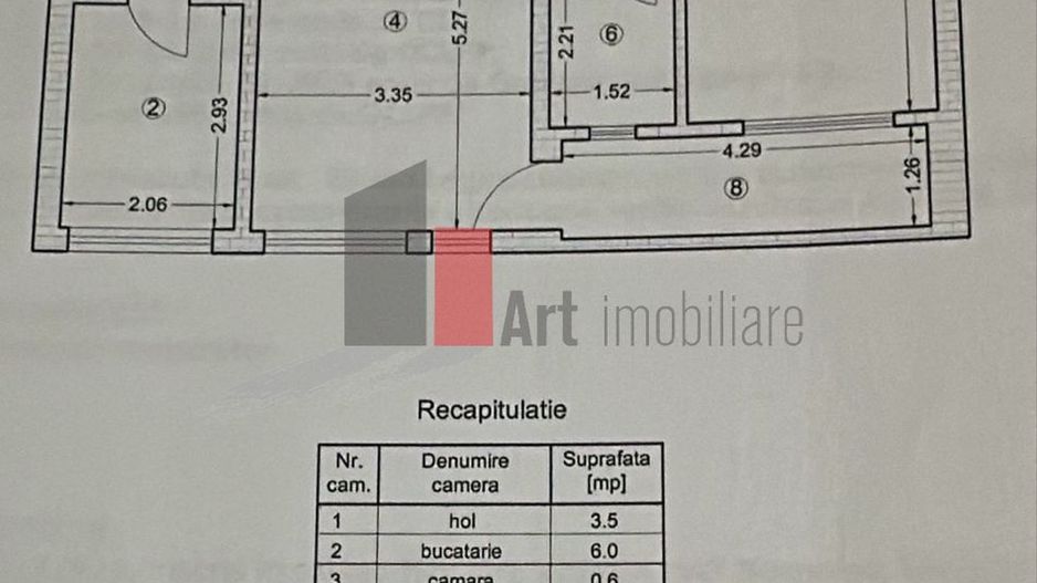 Apartament cu 2 camere de vanzare-Gorjului - Poză 7
