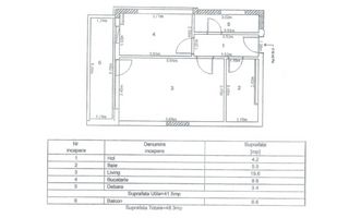 Garsonieră Alphaville Arena | 41.5 mp | Vedere Vest | Finalizat 2023 - Schiță 19