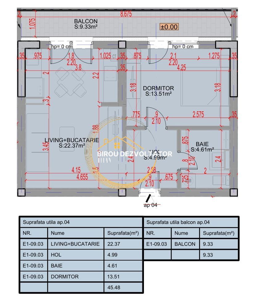 Decomandat Ansamblu modern Pallady Parcul Teilor STB Zona verde - Schiță 6