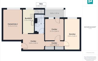 Apartament cu 3 camere pe Aleea Tomis - Poză 11