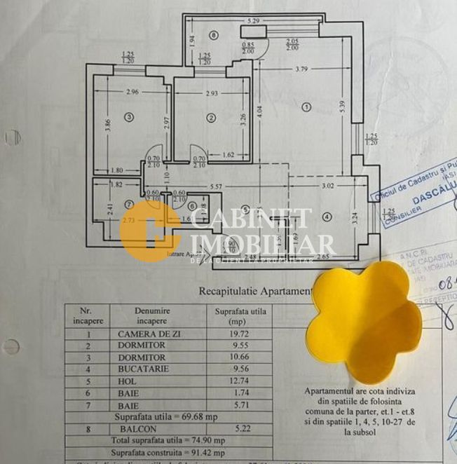 Tatarasi - 3 camere - etaj intermediar - bloc din 2009 - Poză 3