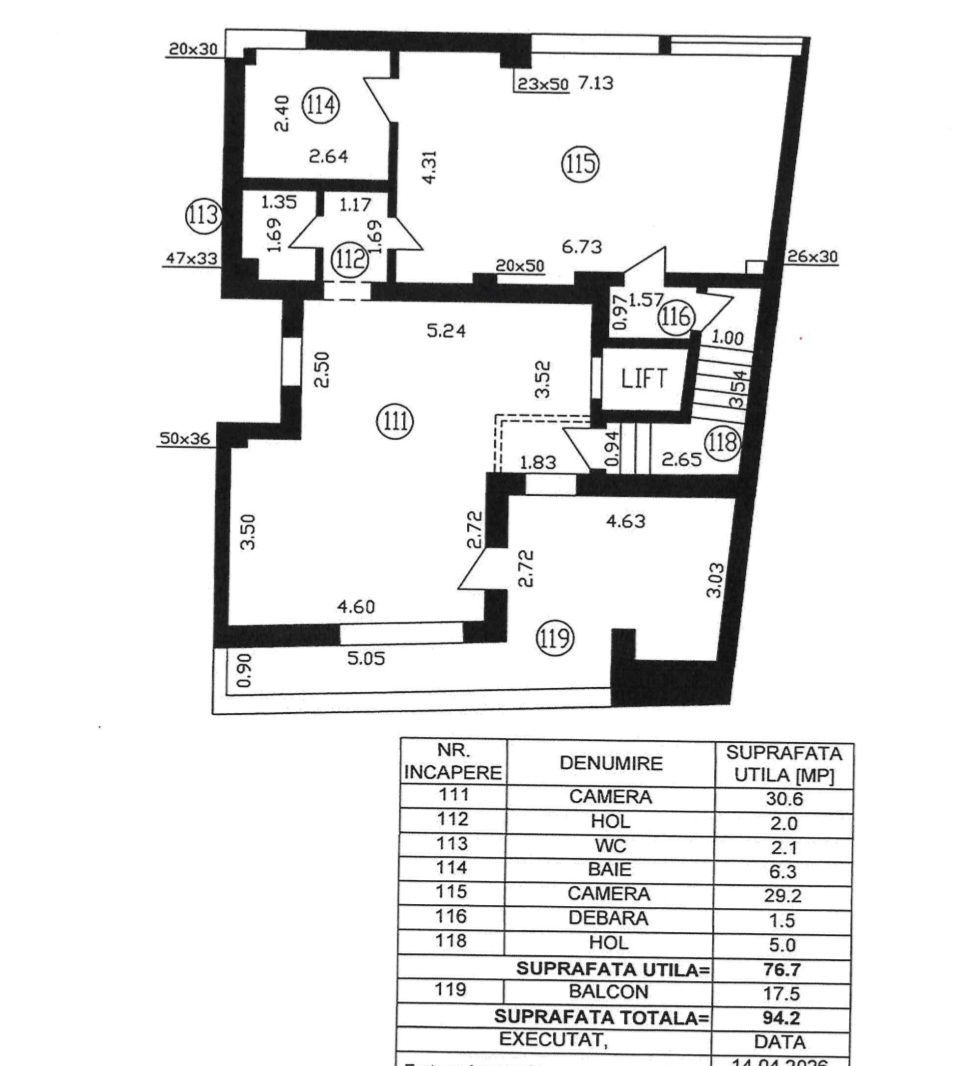 Apartament premium 2 camere 76,70 mp utili + terasa 17,50 mp Polona comision 0% - Poză 15