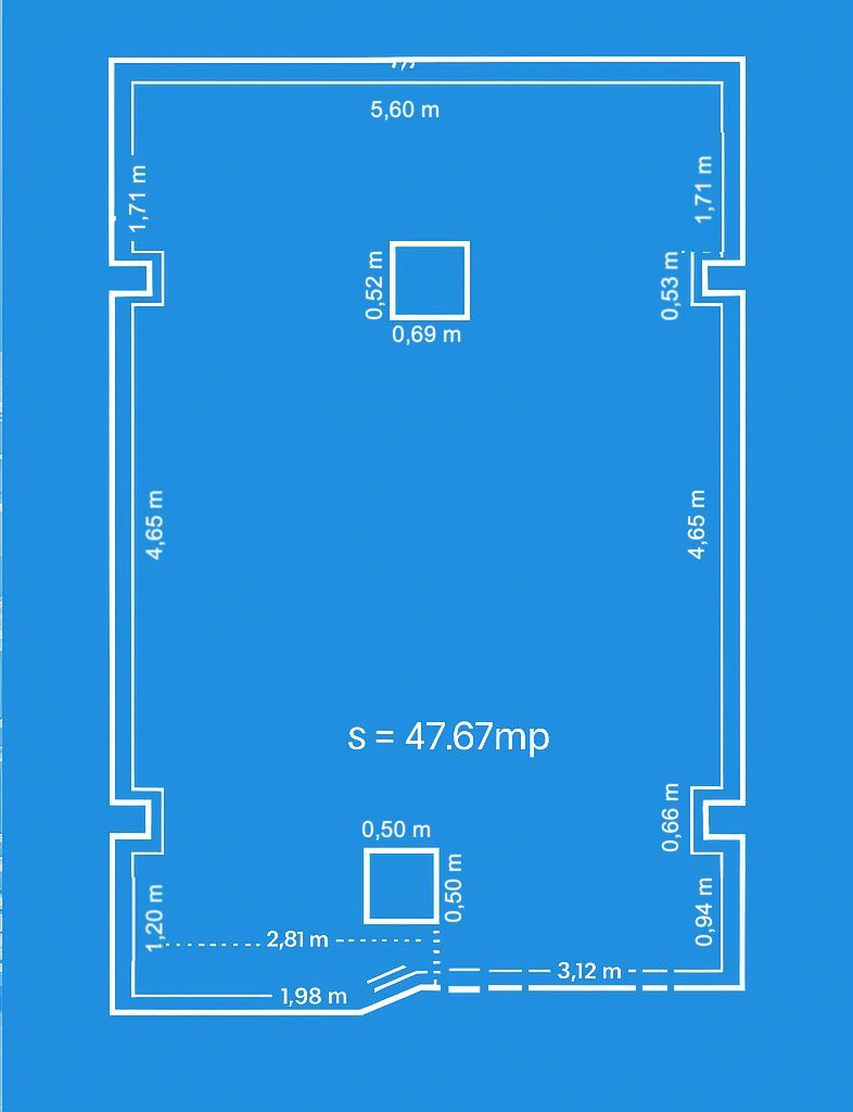 SAD 47,67 mp | vitrină și acces în piață | opțiune terasă - Schiță 3