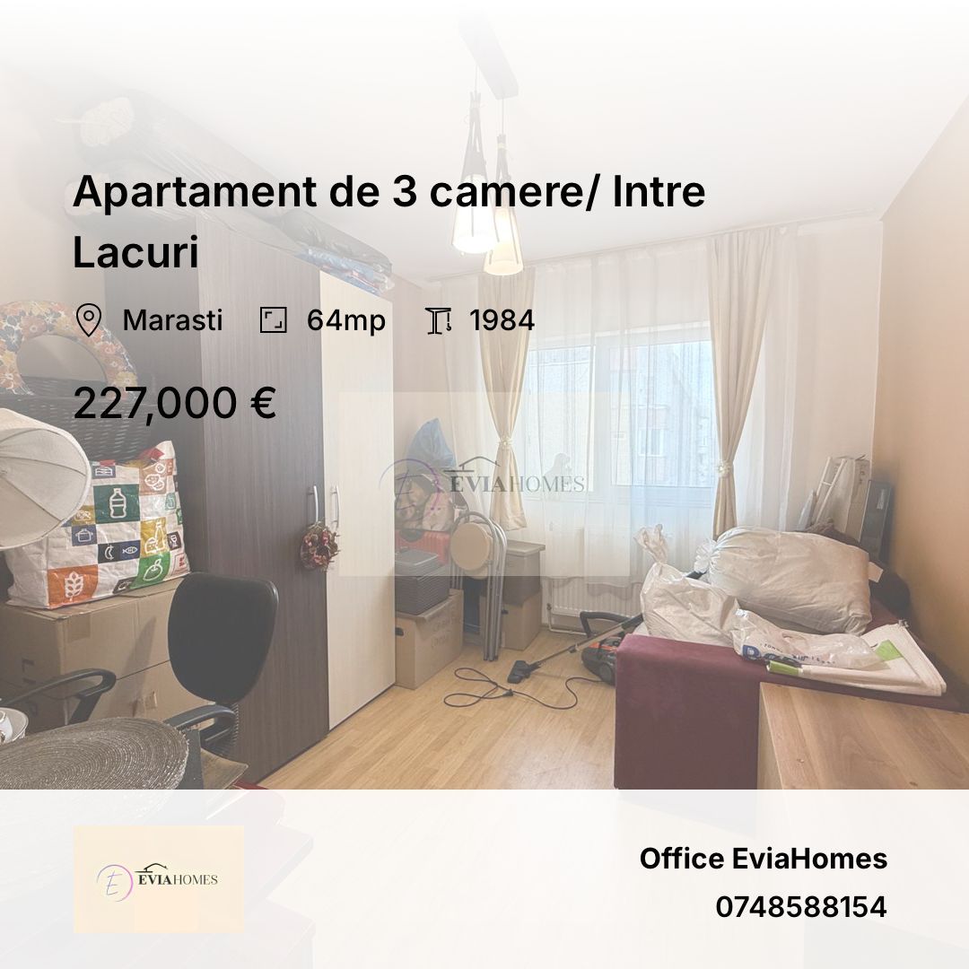 Apartament de 3 camere/ Intre Lacuri - Poză 1