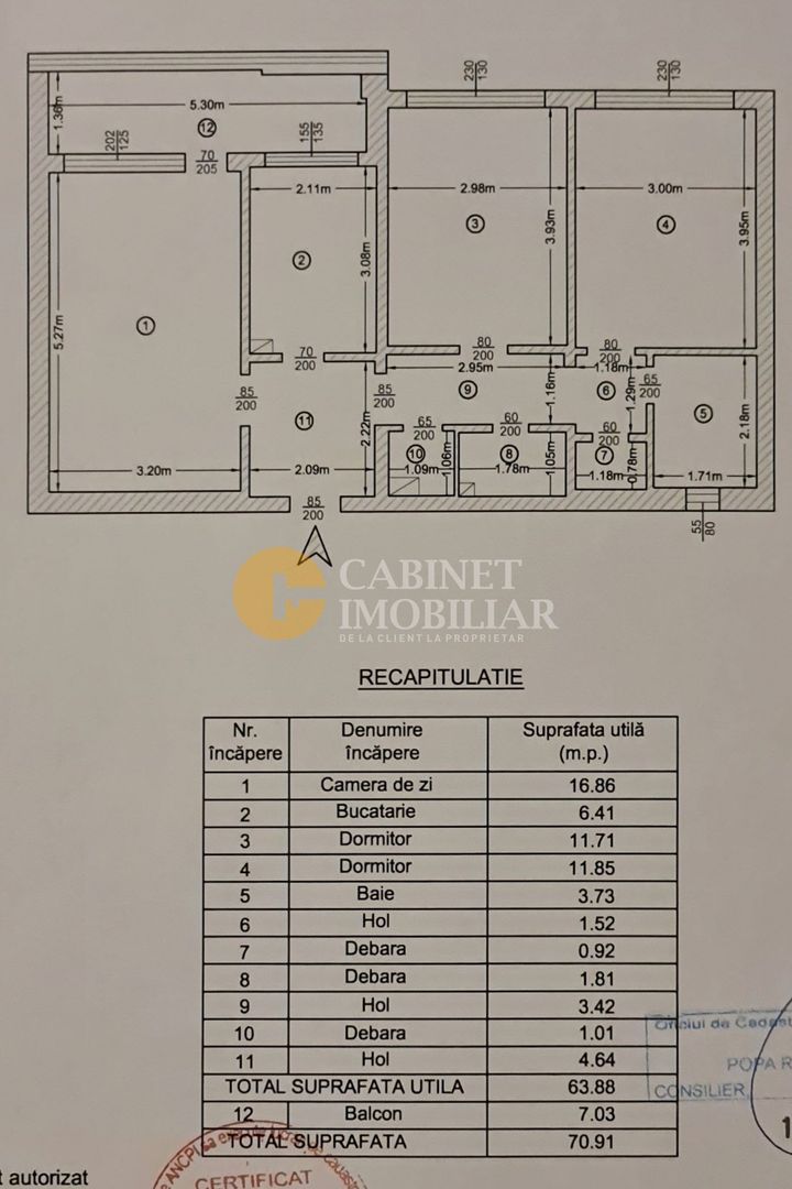 Podu Ros/Cotnari - Bloc fara risc - Mobilat Utilat - 3 camere decomandat - Poză 8