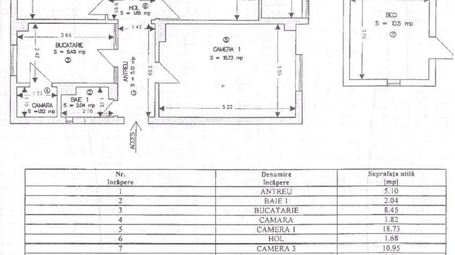 Apart. 3 camere etaj 1, aproape de Complexul Velenta, Oradea – VANZARE - Poză 15