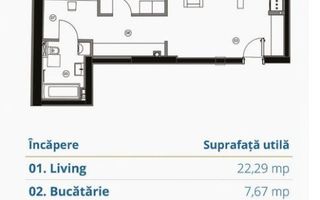 2 camere Superior | 1 Dormitor + Birou/Dressing | Premium - Poză 12