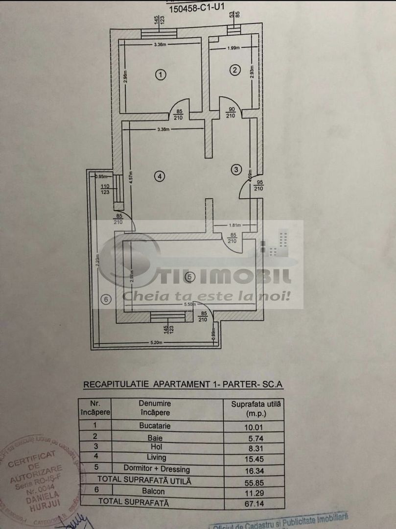 Ap.2 cam 65mp Moara de Vant  Bloc 2015  Mobilat si Utilat  153750 EURO - Poză 8