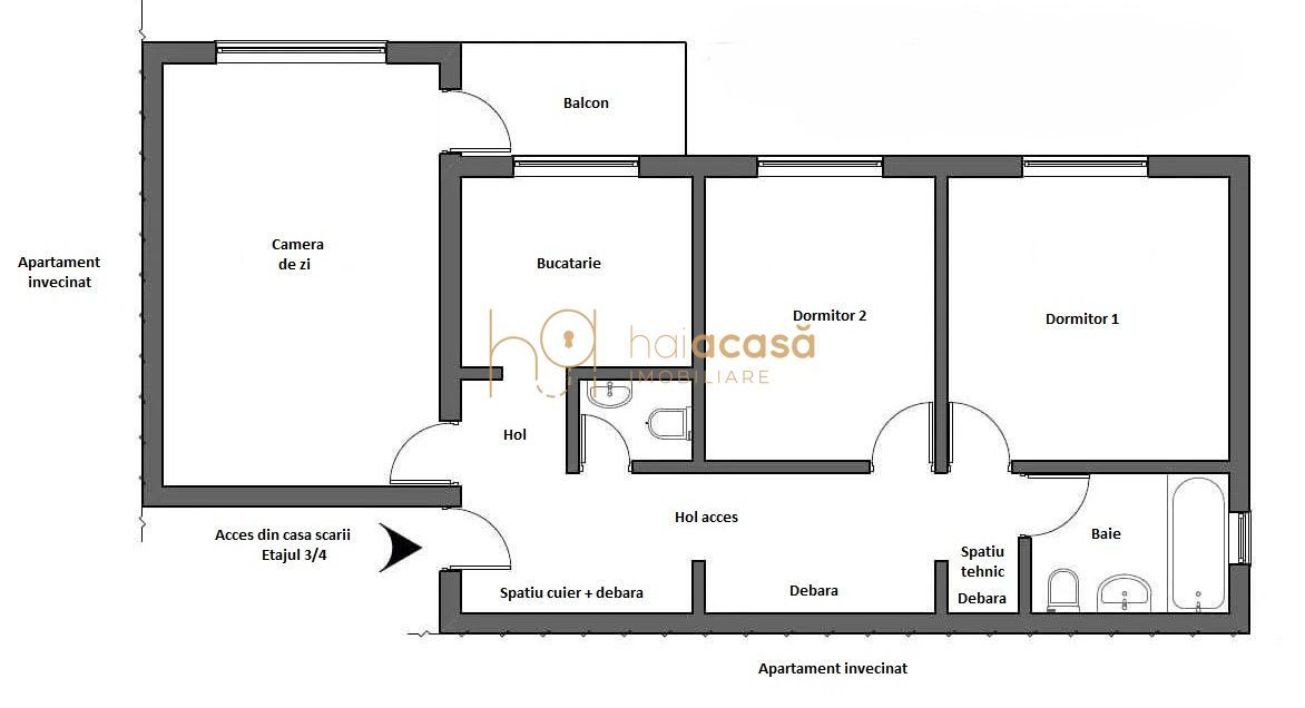 Apartament de vanzare 68 mp Iosia Nord Oradea - Poză 1