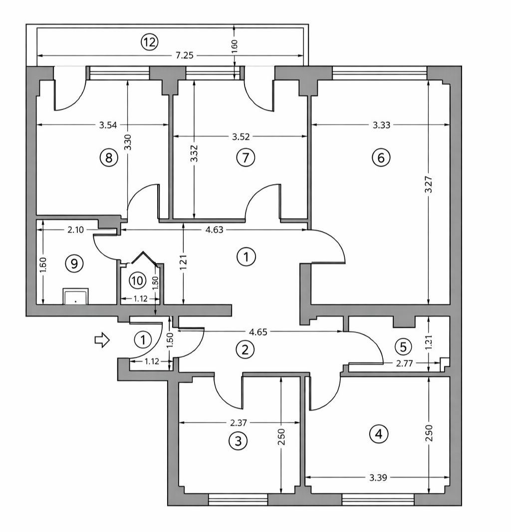 4 camere renovat| boxa | poziție excelenta Universitate - Poză 17