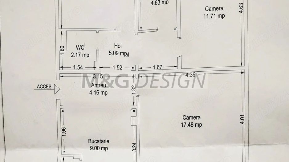 Apartament 3 camere Complexul Studentesc cu incalzire in pardoseala - Poză 9