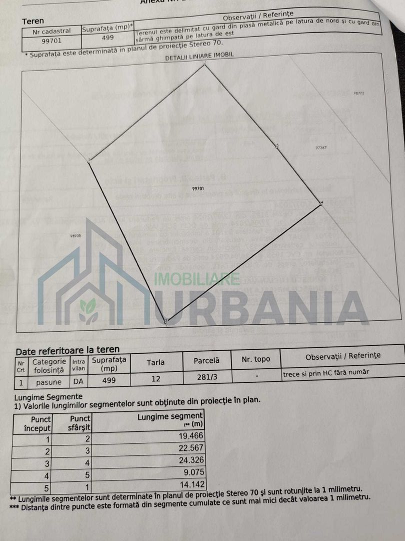 Teren intravilan de vânzare, 499 mp, Balciu, Miroslava - Poză 1