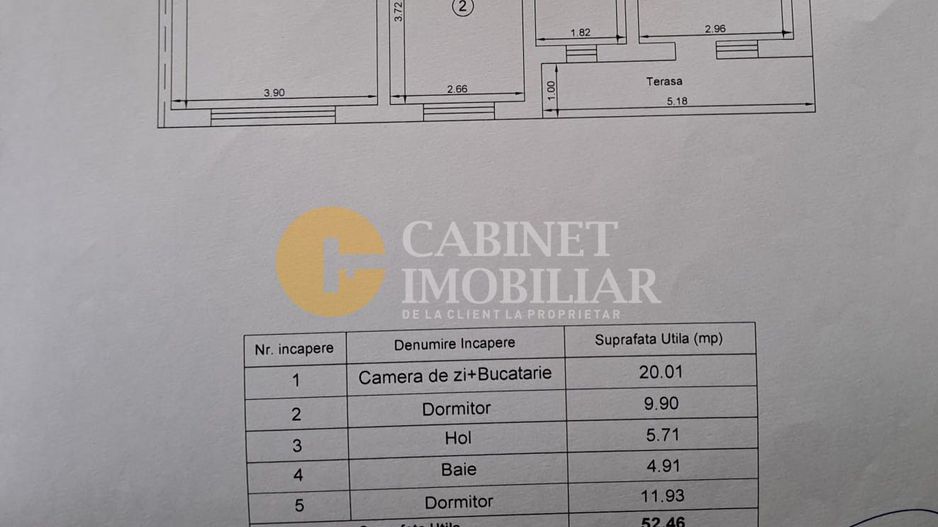 3 CAMERE - LOC EPARCARE - CURTE - VALEA LUPULUI - Schiță 10
