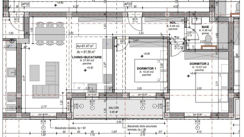Apartament cu 3 camere,balcon, complet mobilat si utilat - Poză 11
