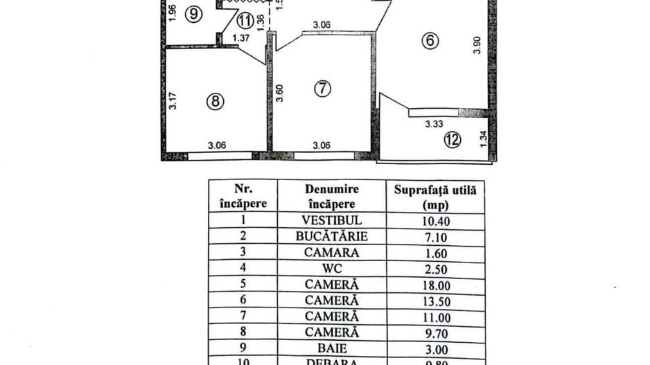 Apartament 4 camere, Bld. Brancoveanu, zona benzinaria Petrom. - Poză 8