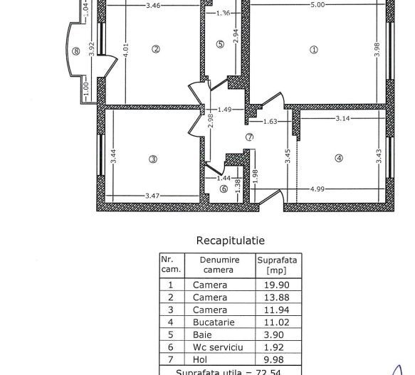 Apartament 3 camere - Poză 9