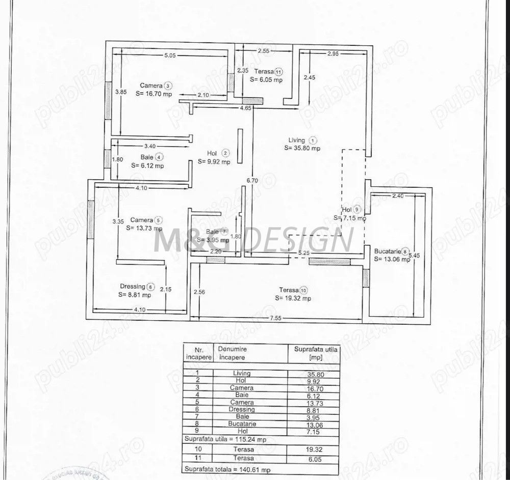 Apartament 3 cmere Giroc spatios - Schiță 10