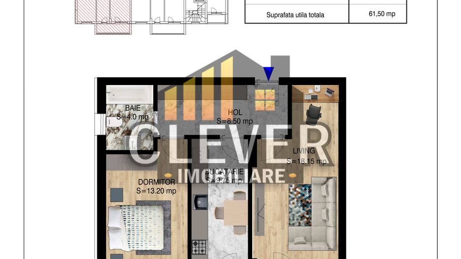 Apartament 2 camere Direct Dezvoltator Metrou Nicolae Teclu - Poză 1