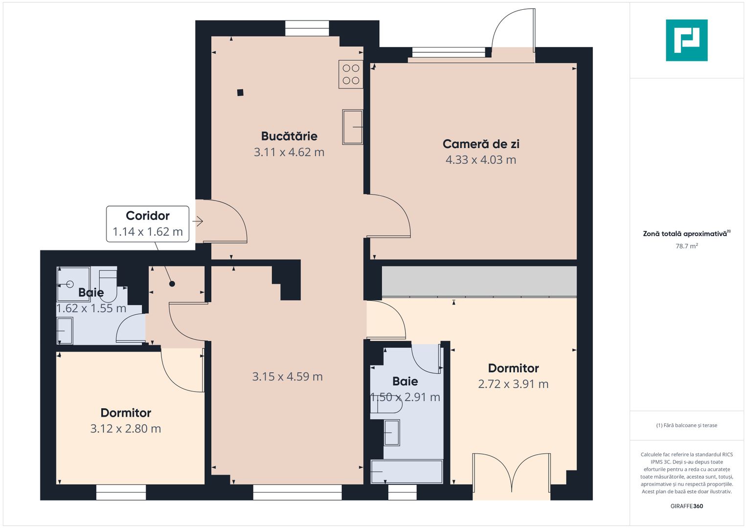 Apartament patru camere zona Confectii Arad - Poză 15