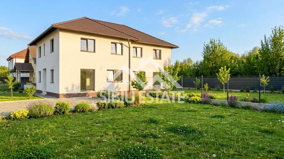 Casa tip duplex  5 camere, teren 400 mp, Selimbar acces usor - Poză 1