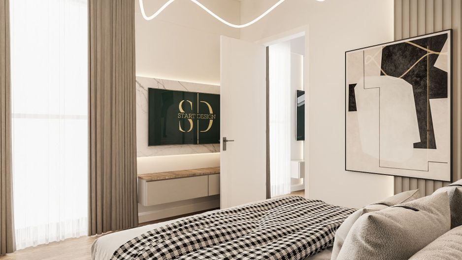 APARTAMENT NOU - 2 camere, parter, cu GRĂDINĂ, Complex LOGICENT; - Poză 9