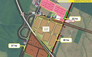 Teren Industrial Arad 9604 mp Autostrada A1 Centura Arad Sud Est, DN69 - Poză 1