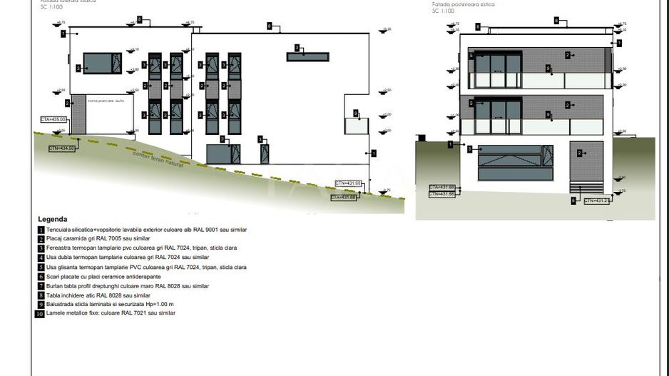 Arhitectura contemporana. Parte de duplex. Cartierul nou Câmpului. - Poză 21