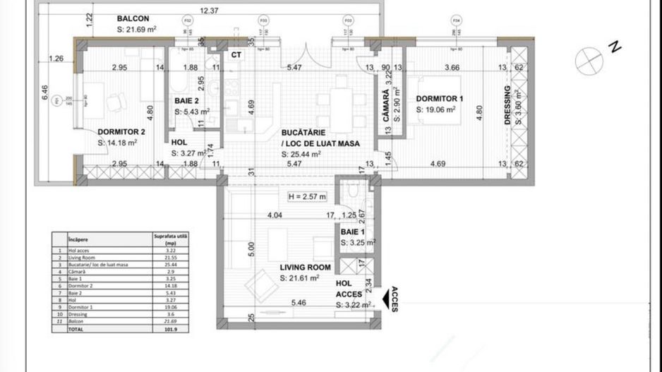 Apartament I 102 mp I balcon generos I parcare I Grigorescu - Poză 4