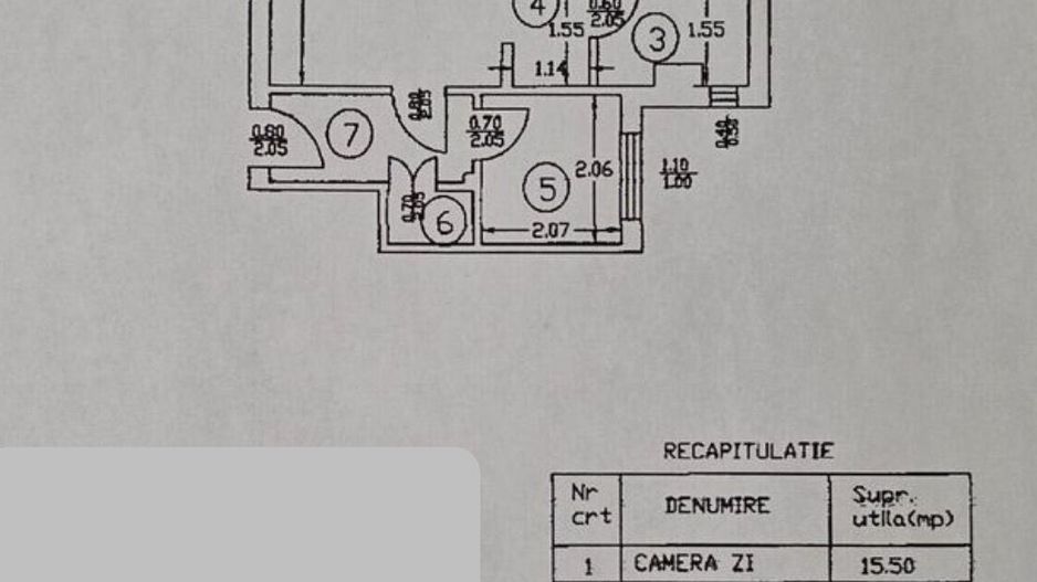Apartament 2 camere bloc anvelopat Pacii, Gorjului, Militari - Schiță 8