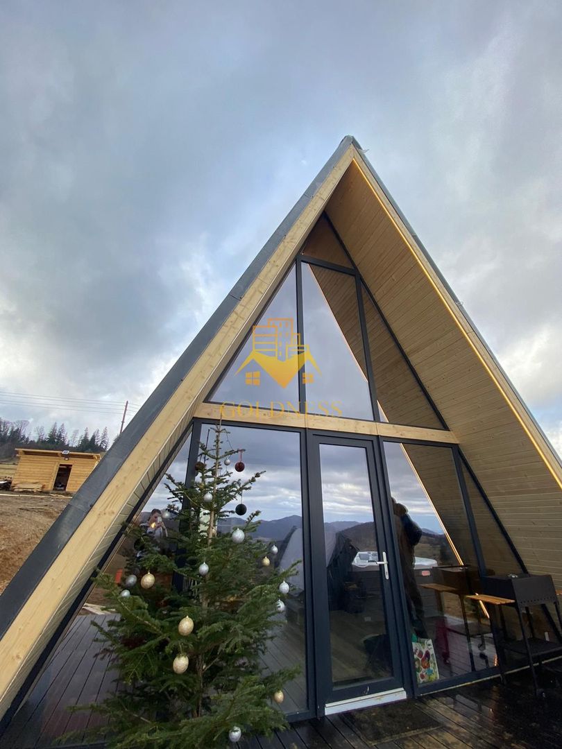 Afacere la cheie! Minicomplex 2 cabane A-frame, teren 1250mp, Vladeasa - Poză 8
