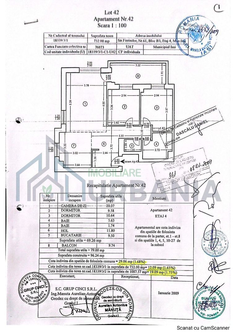 Apartament 3 camere, complex rezidențial Green Park, Tătărași, Iași - Poză 5