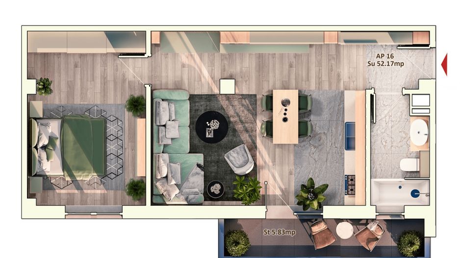 Apartament nou 2 camere | Str Dorobantilor | Comision 0% - Poză 14