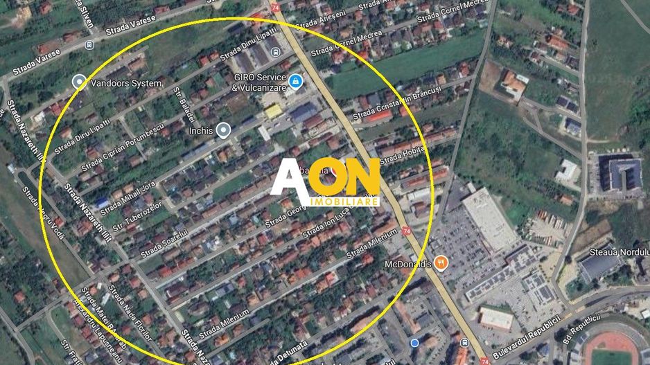 Teren intravilan, 500 mp, deschidere la doua strazi, zona Giro - Poză 2